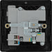 BG Evolve PCDBC21U2B 13A Single Switched Power Socket + 2xUSB(2.1A) - Black Chrome (Black) - westbasedirect.com
