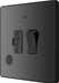 BG Evolve PCDBC52B 13A Switched Fused Connection Unit with Power LED Indicator & Flex Outlet - Black Chrome (Black) - westbasedirect.com