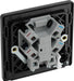 BG Evolve PCDBC54B 13A Unswitched Fused Connection Unit with Power LED Indicator & Flex Outlet - Black Chrome (Black) - westbasedirect.com