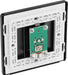 BG Evolve PCDBC60B Single Socket for TV or FM Co-Axial Aerial Connection - Black Chrome (Black) - westbasedirect.com