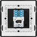 BG Evolve PCDBCBTS1B Single Secondary Telephone Socket - Black Chrome (Black) - westbasedirect.com