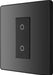 BG Evolve PCDBCTDM1B 2-Way Master 200W Single Touch Dimmer Switch - Black Chrome (Black) - westbasedirect.com