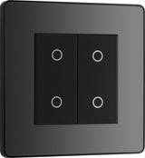 BG Evolve PCDBCTDS2B 2-Way Secondary 200W Double Touch Dimmer Switch - Black Chrome (Black) - westbasedirect.com