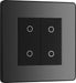 BG Evolve PCDBCTDS2B 2-Way Secondary 200W Double Touch Dimmer Switch - Black Chrome (Black) - westbasedirect.com