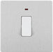 BG Evolve PCDBS31W 20A Double Pole Switch with Power LED Indicator - Brushed Steel (White) - westbasedirect.com