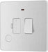 BG Evolve PCDBS52W 13A Switched Fused Connection Unit with Power LED Indicator & Flex Outlet - Brushed Steel (White) - westbasedirect.com