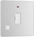 BG Evolve PCDBS54W 13A Unswitched Fused Connection Unit with Power LED Indicator & Flex Outlet - Brushed Steel (White) - westbasedirect.com