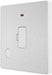 BG Evolve PCDBS54W 13A Unswitched Fused Connection Unit with Power LED Indicator & Flex Outlet - Brushed Steel (White) - westbasedirect.com