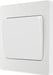 BG Evolve PCDCL12WW 20A 16AX 2 Way Single Light Switch, Wide Rocker - Pearlescent White (White) - westbasedirect.com