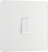 BG Evolve PCDCL12W 20A 16AX 2 Way Single Light Switch - Pearlescent White (White) - westbasedirect.com