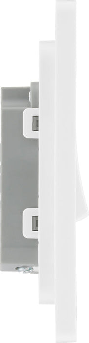 BG Evolve PCDCL12W 20A 16AX 2 Way Single Light Switch - Pearlescent White (White) (5 Pack) - westbasedirect.com