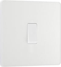 BG Evolve PCDCL13W 20A 16AX Single Intermediate Light Switch - Pearlescent White (White)