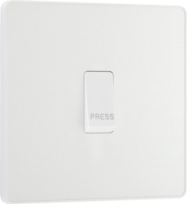 BG Evolve PCDCL14W 10A Single Press Switch - Pearlescent White (White) - westbasedirect.com