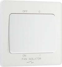 BG Evolve PCDCL15W 10A Triple Pole Fan Isolator Switch - Pearlescent White (White)