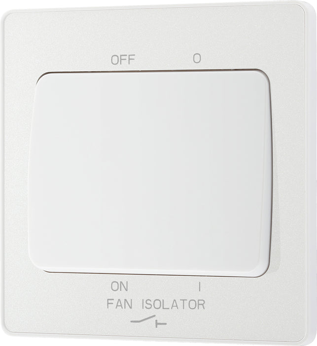 BG Evolve PCDCL15W 10A Triple Pole Fan Isolator Switch - Pearlescent White (White) - westbasedirect.com