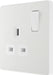 BG Evolve PCDCL21W 13A Single Switched Power Socket - Pearlescent White (White) - westbasedirect.com