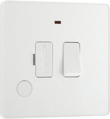 BG Evolve PCDCL52W 13A Switched Fused Connection Unit with Power LED Indicator & Flex Outlet - Pearlescent White (White) - westbasedirect.com