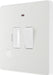 BG Evolve PCDCL52W 13A Switched Fused Connection Unit with Power LED Indicator & Flex Outlet - Pearlescent White (White) - westbasedirect.com
