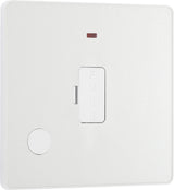 BG Evolve PCDCL54W 13A Unswitched Fused Connection Unit with Power LED Indicator & Flex Outlet - Pearlescent White (White) - westbasedirect.com