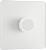BG Evolve PCDCL81W 2-Way Trailing Edge LED 200W Single Dimmer Switch Push On/Off - Pearlescent White (White) - westbasedirect.com