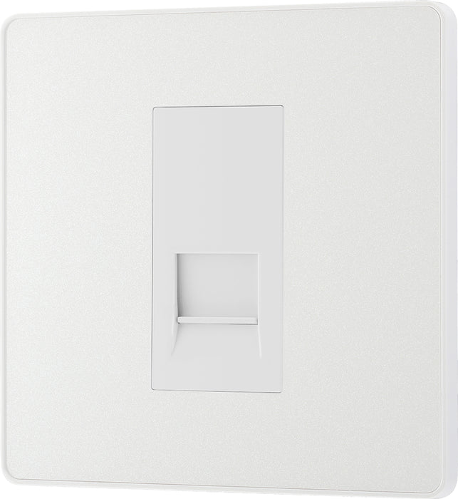 BG Evolve PCDCLBTM1W Single Master Telephone Socket - Pearlescent White (White) - westbasedirect.com