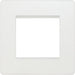 BG Evolve PCDCLEMS2W Twin Euro Module Aperture Single Front Plate (50 x 50) - Pearlescent White (White) - westbasedirect.com