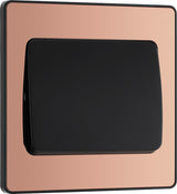 BG Evolve PCDCP12WB 20A 16AX 2 Way Single Light Switch, Wide Rocker - Polished Copper (Black) - westbasedirect.com