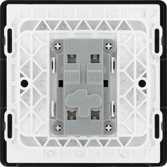 BG Evolve PCDCP13B 20A 16AX Single Intermediate Light Switch - Polished Copper (Black) - westbasedirect.com