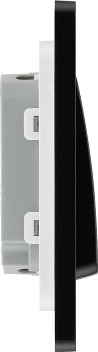 BG Evolve PCDCP42WB 20A 16AX 2 Way Double Light Switch, Wide Rocker - Polished Copper (Black) - westbasedirect.com