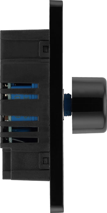 BG Evolve PCDCP82B 2-Way Trailing Edge LED 200W Double Dimmer Switch Push On/Off - Polished Copper (Black) - westbasedirect.com
