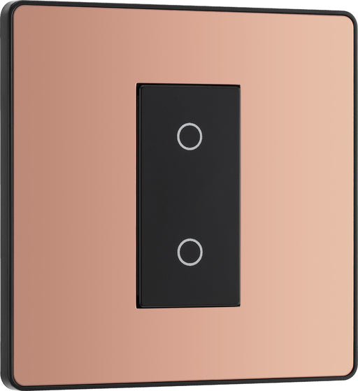 BG Evolve PCDCPTDM1B 2-Way Master 200W Single Touch Dimmer Switch - Polished Copper (Black) - westbasedirect.com
