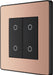 BG Evolve PCDCPTDM2B 2-Way Master 200W Double Touch Dimmer Switch - Polished Copper (Black) - westbasedirect.com