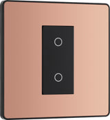 BG Evolve PCDCPTDS1B 2-Way Secondary 200W Single Touch Dimmer Switch - Polished Copper (Black) - westbasedirect.com