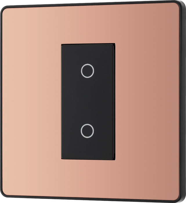 BG Evolve PCDCPTDS1B 2-Way Secondary 200W Single Touch Dimmer Switch - Polished Copper (Black) - westbasedirect.com