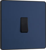 BG Evolve PCDDB12B 20A 16AX 2 Way Single Light Switch - Matt Blue (Black) - westbasedirect.com