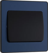 BG Evolve PCDDB12WB 20A 16AX 2 Way Single Light Switch, Wide Rocker - Matt Blue (Black) - westbasedirect.com