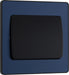 BG Evolve PCDDB12WB 20A 16AX 2 Way Single Light Switch, Wide Rocker - Matt Blue (Black) - westbasedirect.com