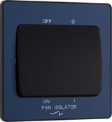 BG Evolve PCDDB15B 10A Triple Pole Fan Isolator Switch - Matt Blue (Black) - westbasedirect.com