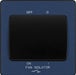 BG Evolve PCDDB15B 10A Triple Pole Fan Isolator Switch - Matt Blue (Black) - westbasedirect.com