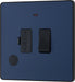 BG Evolve PCDDB52B 13A Switched Fused Connection Unit with Power LED Indicator & Flex Outlet - Matt Blue (Black) - westbasedirect.com