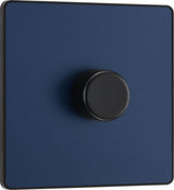 BG Evolve PCDDB81B 2-Way Trailing Edge LED 200W Single Dimmer Switch Push On/Off - Matt Blue (Black) - westbasedirect.com