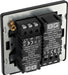 BG Evolve PCDDB82B 2-Way Trailing Edge LED 200W Double Dimmer Switch Push On/Off - Matt Blue (Black) - westbasedirect.com