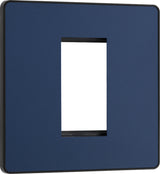 BG Evolve PCDDBEMS1B Single Euro Module Front Plate (25 x 50) - Matt Blue (Black) - westbasedirect.com