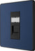 BG Evolve PCDDBRJ451B Single RJ45 Telephone Socket - Matt Blue (Black) - westbasedirect.com