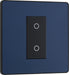 BG Evolve PCDDBTDM1B 2-Way Master 200W Single Touch Dimmer Switch - Matt Blue (Black) - westbasedirect.com