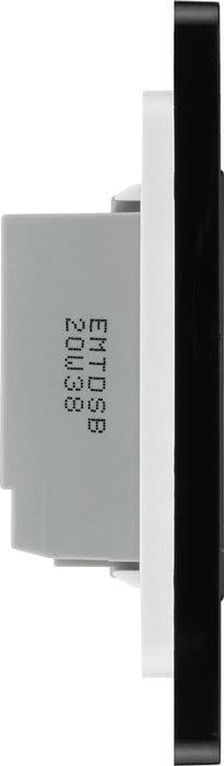 BG Evolve PCDDBTDS2B 2-Way Secondary 200W Double Touch Dimmer Switch - Matt Blue (Black) - westbasedirect.com