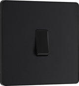 BG Evolve PCDMB12B 20A 16AX 2 Way Single Light Switch - Matt Black (Black) - westbasedirect.com