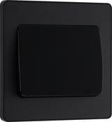 BG Evolve PCDMB12WB 20A 16AX 2 Way Single Light Switch, Wide Rocker - Matt Black (Black) - westbasedirect.com