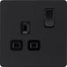 BG Evolve PCDMB21B 13A Single Switched Power Socket - Matt Black (Black) (5 Pack) - westbasedirect.com