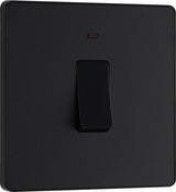 BG Evolve PCDMB31B 20A Double Pole Switch with Power LED Indicator - Matt Black (Black) - westbasedirect.com